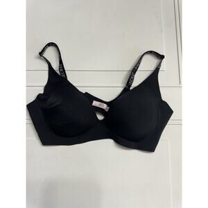 Victoria's Secret Women Bra Medium Black Bralette Wireless Adjustable B80